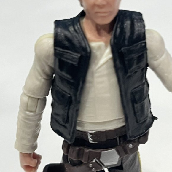 Vintage 2004 Hasbro Star Wars Saga Collection Han Solo Endor Figure Trench Coat - Picture 4 of 16